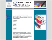 Tablet Screenshot of precisionsplast.com